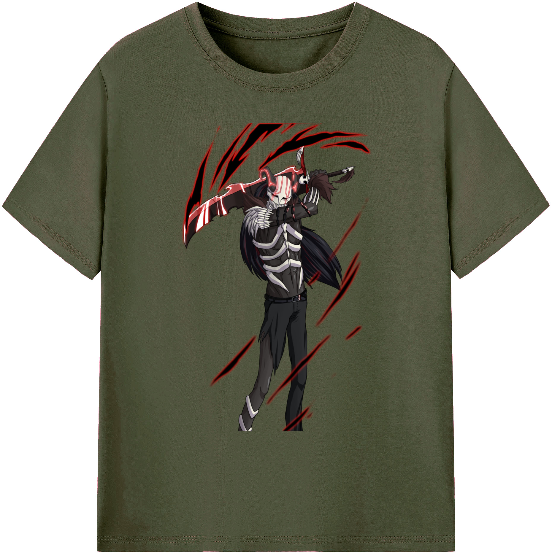 （画像用） ブリーチ 黒崎一護（くろさき いちご）BLEACH Kurosaki Ichigo 綿100％ メンズ半袖Tシャツ｜肌触りやわらか＆通気性